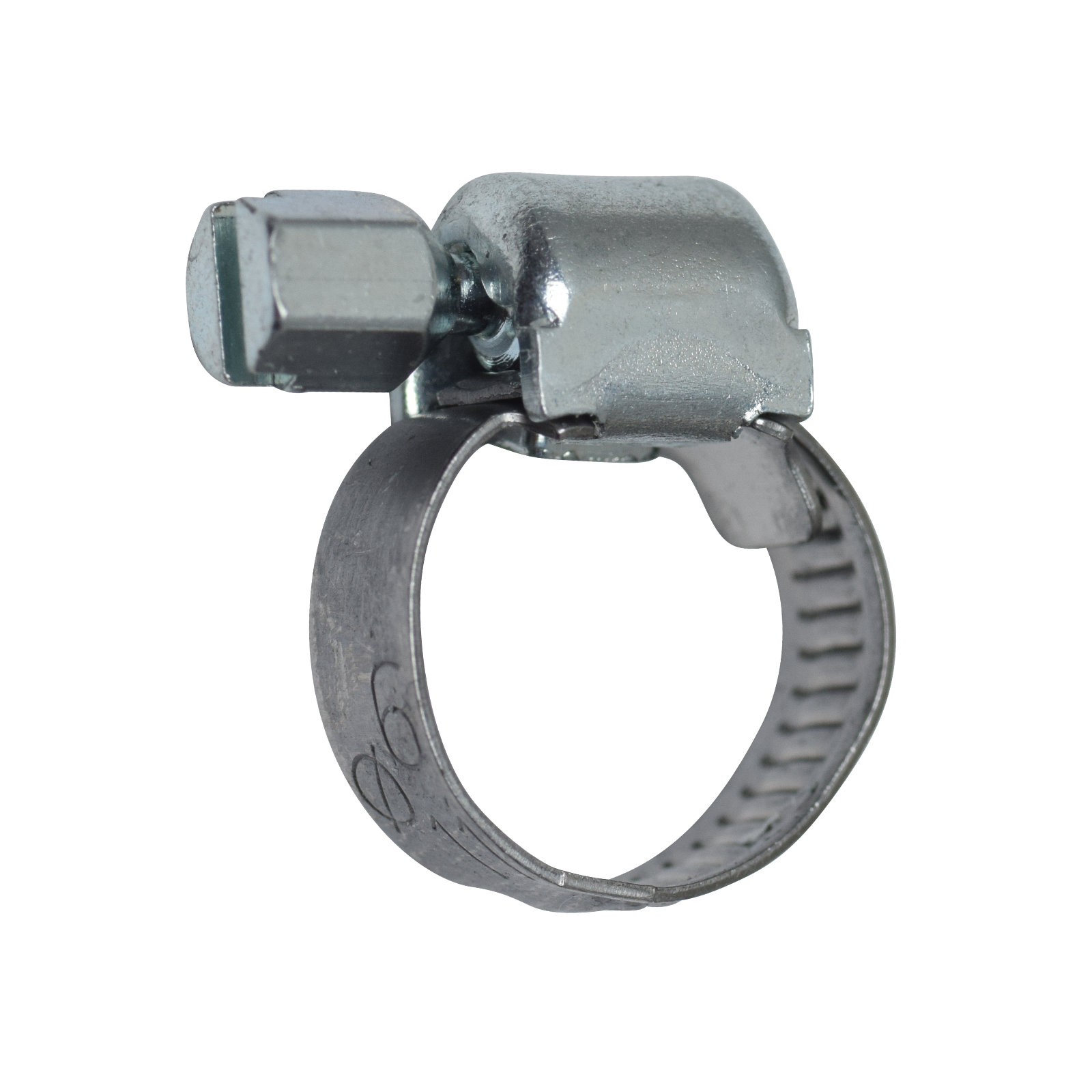 Schraubschelle mit 7 - 11 mm Spannbereich, 5 mm Bandbreite, W2 Stahl verzinkt